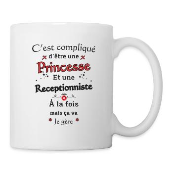 Princess Receptionist - Mug - white - Right