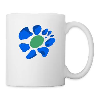 Fleur éclaboussure de couleur - Mug blanc - blanc - Droite