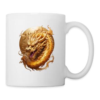 Golden Chinese Dragon - Mug - white - Right