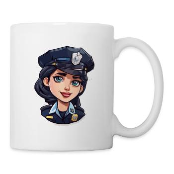 Polizei / Einsatz / Beruf / Job / Einsatzkräfte - Tasse - Weiß - Rechts