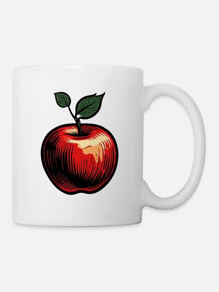 Lebensmittel / Obst / Markt / Vitamine / Design - Tasse - Weiß