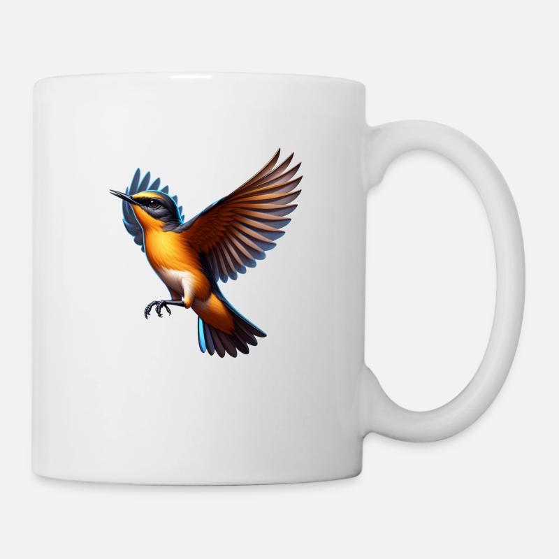 Joli martin-pêcheur - Mug blanc - blanc