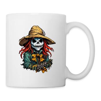 Vogelscheuche / Erntehelfer / Maisfeld / Feld - Tasse - Weiß - Rechts