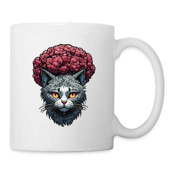 Cool Cat / Funny / Animal / Pet / Crazy - Mug - white - Right