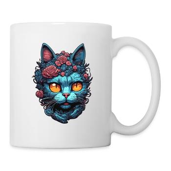 Cool Cat / Funny / Animal / Pet / Crazy - Mug - white - Right