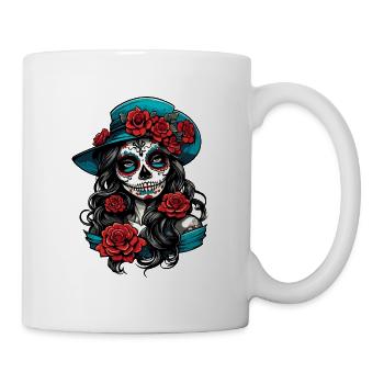 La Catrina / Dia de Muertos / Tattoo / Culture - Mug - white - Right