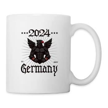 Deutschland Design mit den Bodybuilder Adler - Tasse - Weiß - Rechts