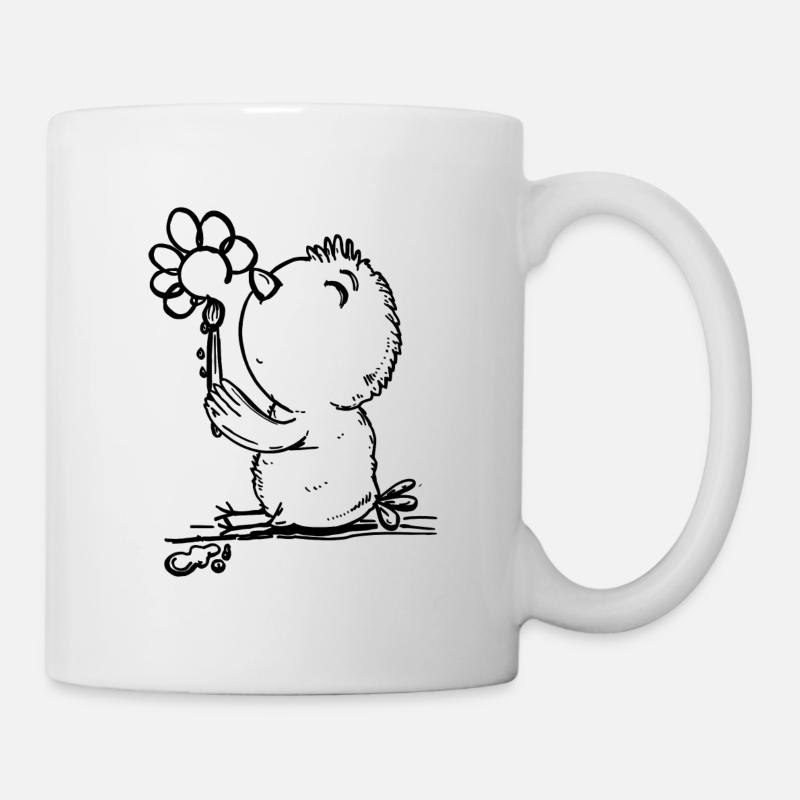 petit poussin mignon - Mug blanc - blanc