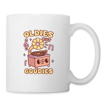 Süße Grammophon Oldies Aber Leckereien Retro - Tasse - Weiß - Rechts