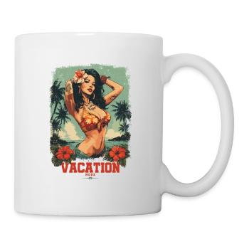 T Shirt Design Vacation Mode On - Mug - white - Right