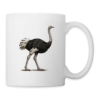 GEEKLEY – Bestiarium – Strauß - Tasse - Weiß - Rechts