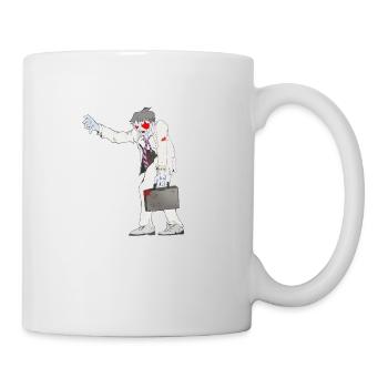 Zombie Collection: Anzug Zombie - Tasse - Weiß - Rechts