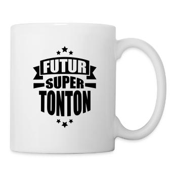 annonce grossesse futur super tonton - Mug blanc - blanc - Droite