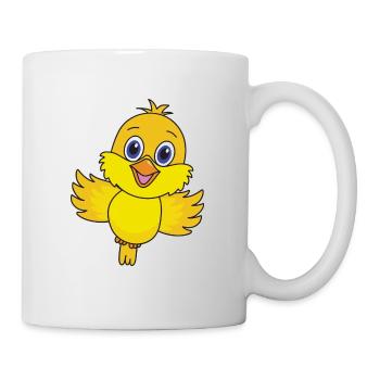 Lustiger Niedlicher Cooler Vogel Vögel - Tasse - Weiß - Rechts