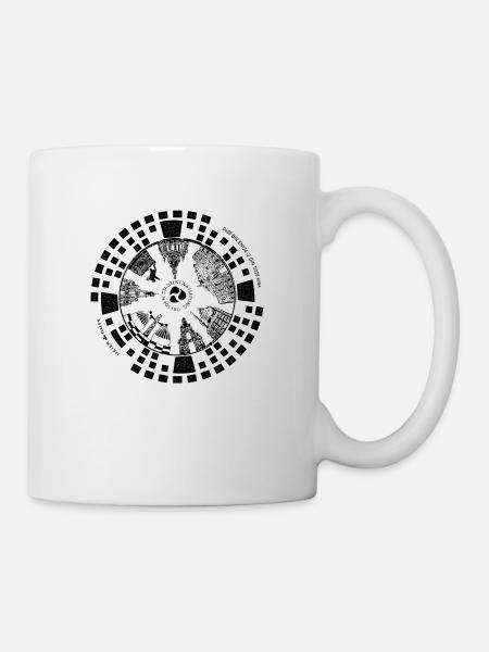 Dresden Gully Gulli Gullideckel Geschenk Schacht - Tasse - Weiß