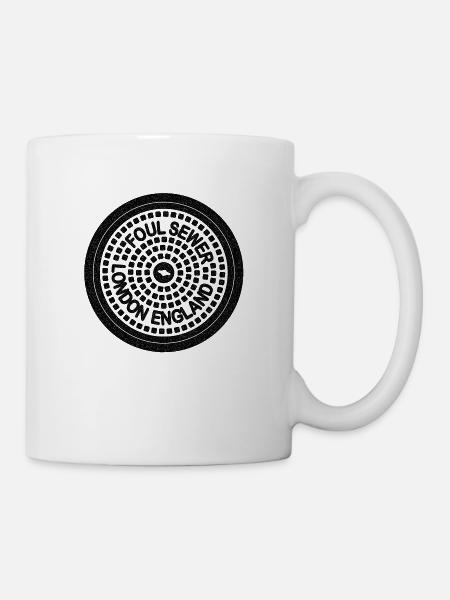London Gully Gulli Gulli Lid Gift Bay - Mug - white