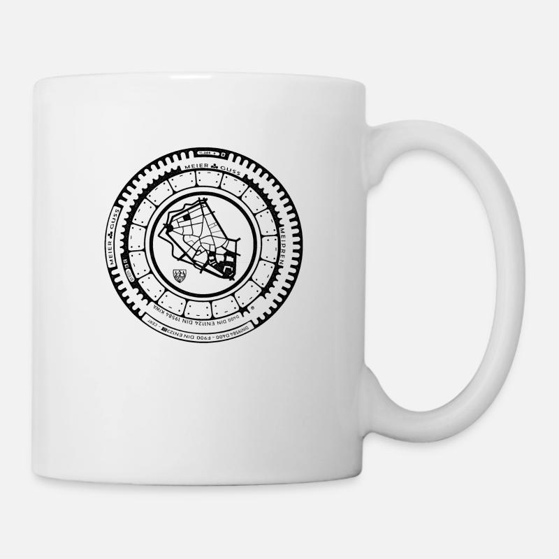 Oldenburg Gully Gulli Gullideckel Geschenk Schacht - Tasse - Weiß
