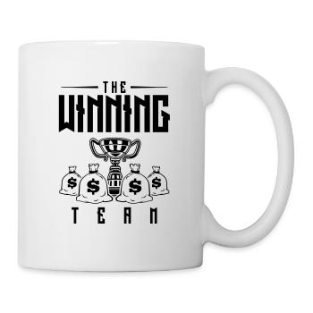 gewinner team pokal - Tasse - Weiß - Rechts