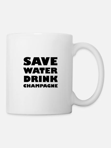 Save Water - Tasse - Weiß