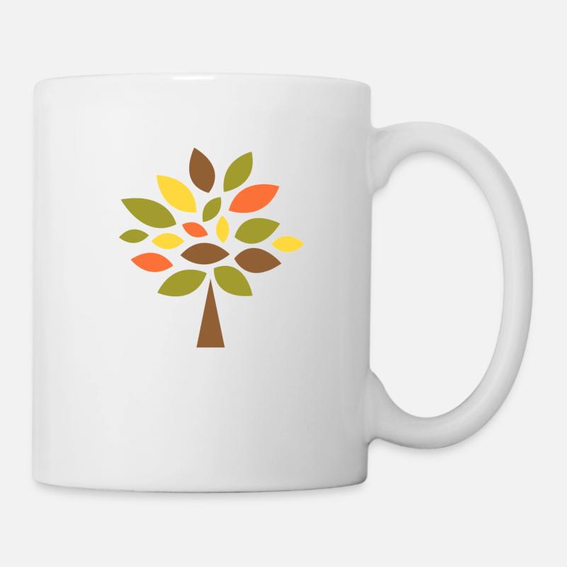 Baum der Erkenntniss - Retro - Tasse - Weiß