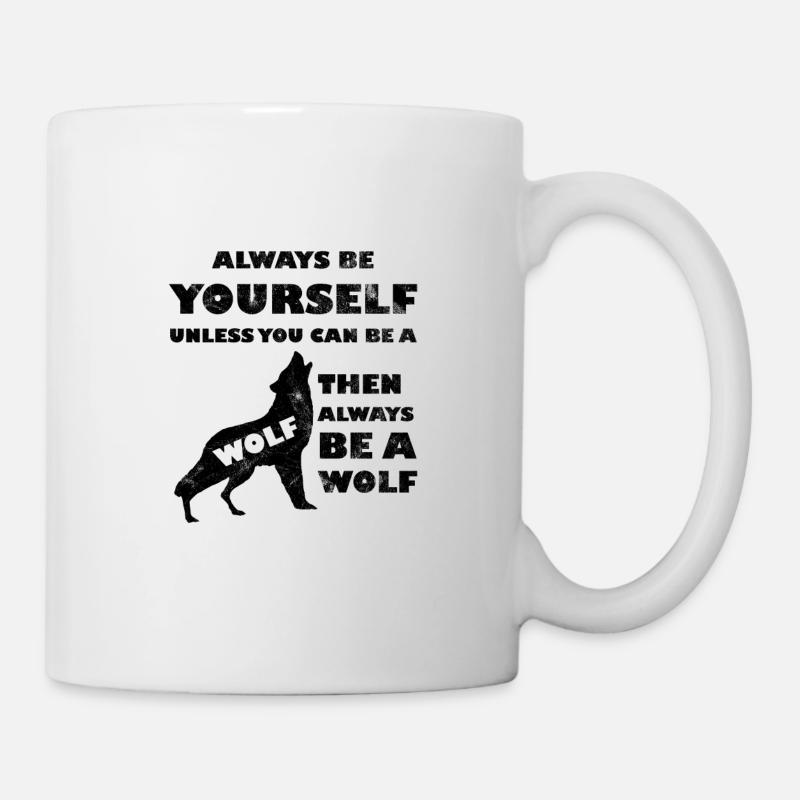 Wolf - Tasse - Weiß