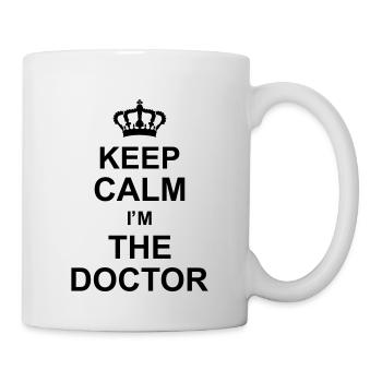 keep calm i'm the doctor kg10 - Tasse - Weiß - Rechts
