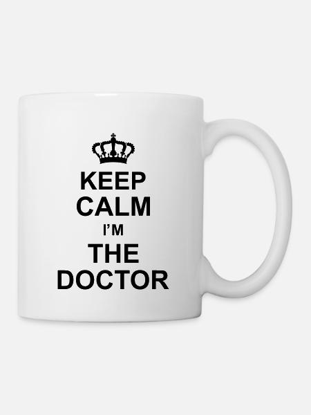 keep calm i'm the doctor kg10 - Mug blanc - blanc