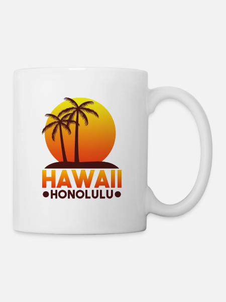 HAWAII été - Mug blanc - blanc