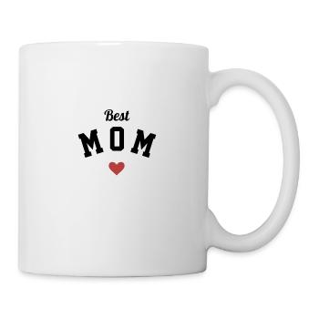 Beste Mutter, Herz, Muttertag, Mutter - Tasse - Weiß - Rechts