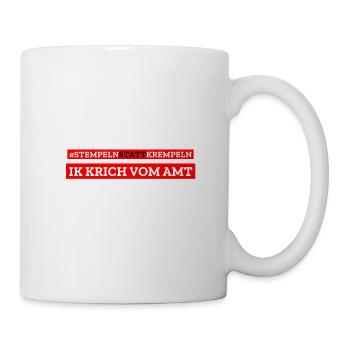 Arbeitsamt arbeitslos Hartz 4 - Tasse - Weiß - Rechts
