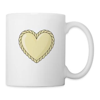 Kasnudel-Herz - Tasse - Weiß - Rechts