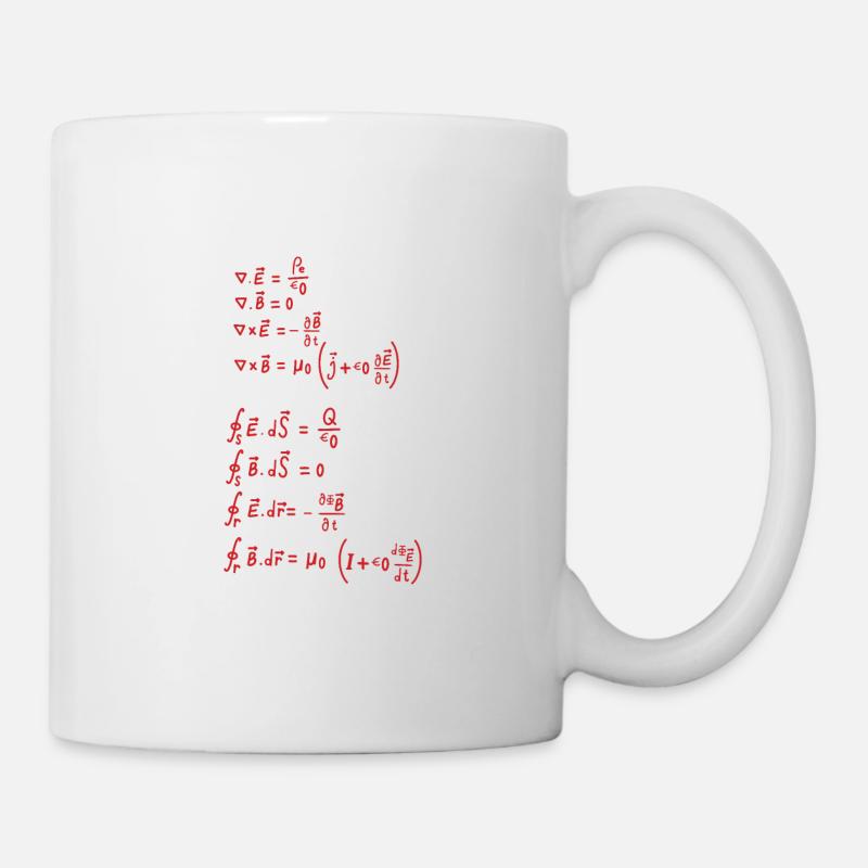 Mathematik Formel Nerd Maxwell Besserwisser - Tasse - Weiß