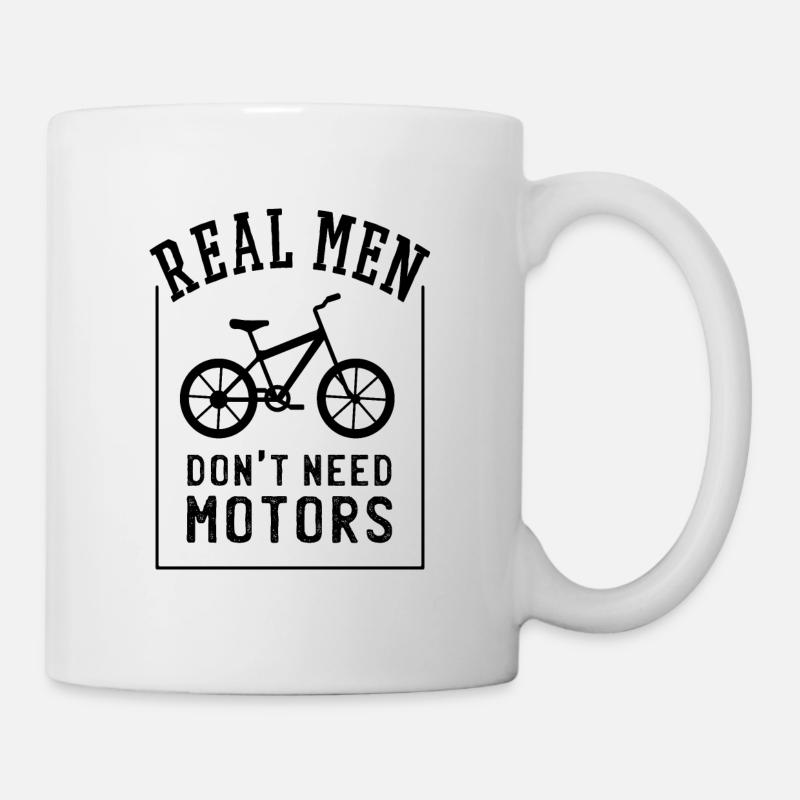 Funny design for all cyclists - Mug - white