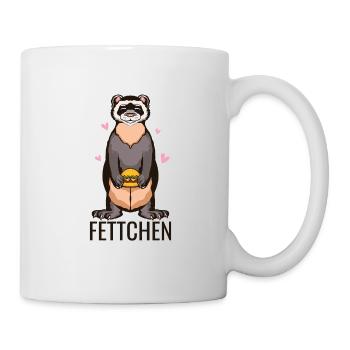 Frettchen ferret - Tasse - Weiß - Rechts