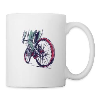 Vélo de course sprinter course cyclisme - Mug blanc - blanc - Droite