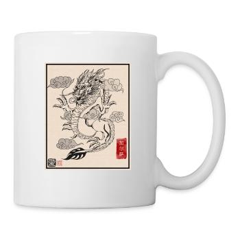 Dragon japonais - Mug blanc - blanc - Droite