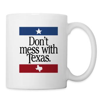Ne jouez pas avec le Texas - Mug blanc - blanc - Droite