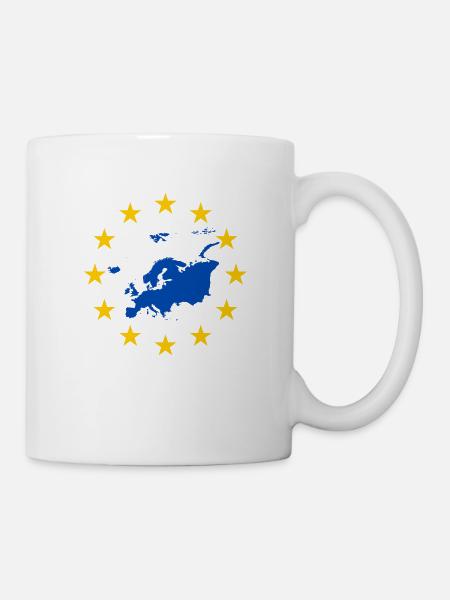 Europa Eu Brexit Sterne Politik Geschenk - Tasse - Weiß