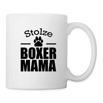 Stolze boxer mama Hunde Geschenk Haustier - Tasse - Weiß - Rechts