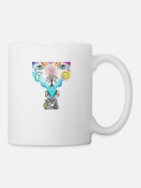 open mind - Tasse - Weiß