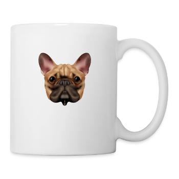 bulldog français cute frenchie bulldogge - Mug blanc - blanc - Droite