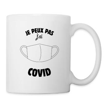Je peux pas j'ai covid - Mug blanc - blanc - Droite