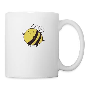 Plüschmors Plattdeutsch Hummel Biene Insekt - Tasse - Weiß - Rechts