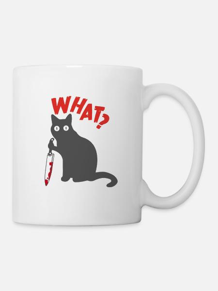 What Geschenk Katze Haustiere Kinder Tiere - Tasse - Weiß
