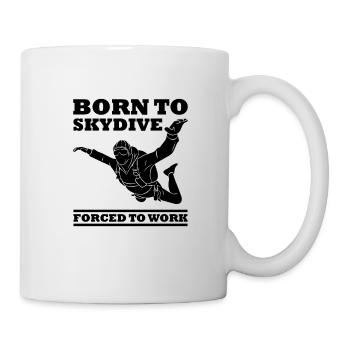 Born to skydive cadeau skydiving parachute - Mug blanc - blanc - Droite
