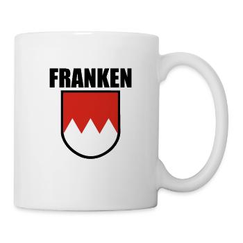 Franken Wappen Geschenk Frankenland Dialekt Design - Tasse - Weiß - Rechts