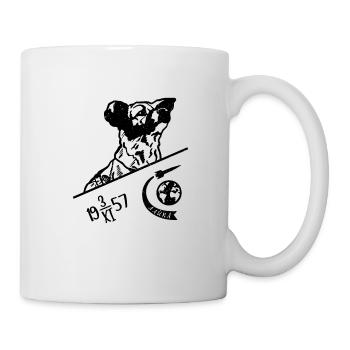 1957 Laika Cyrillic Soviet Communism Gagarin - Mug - white - Right