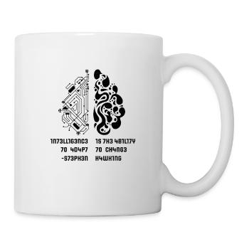 Brain Math School Formula Pi University Teacher - Mug - white - Right