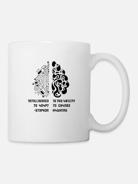 Gehirn Mathe Schule Formel Pi Universität Lehrer - Tasse - Weiß
