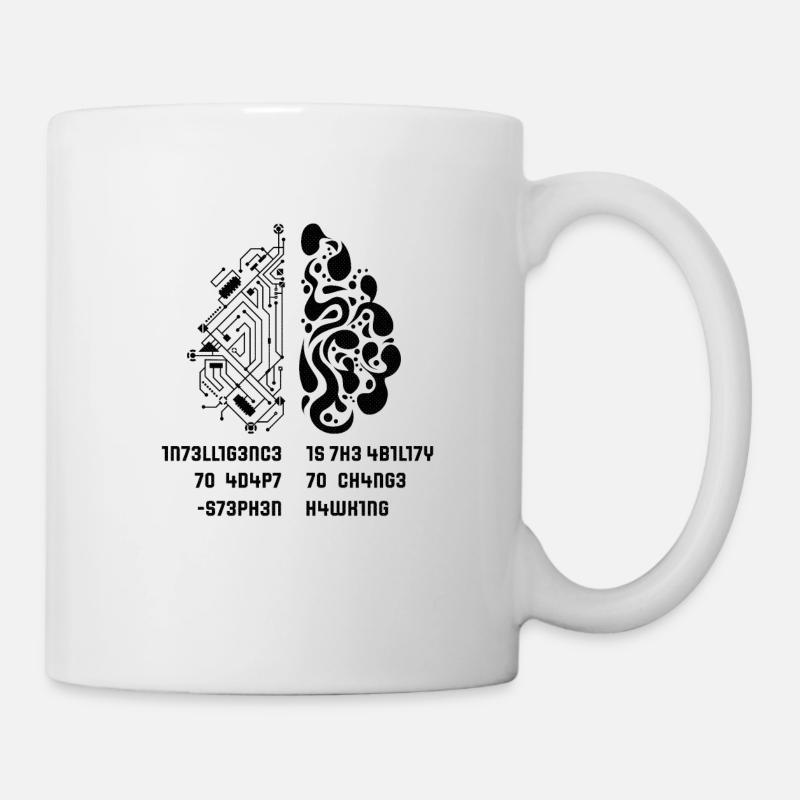 Gehirn Mathe Schule Formel Pi Universität Lehrer - Tasse - Weiß
